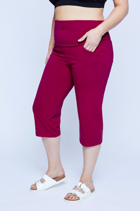 Bellieva-Caprihose, Umstandshose, Elastikbund, Biobaumwolle, GOTS