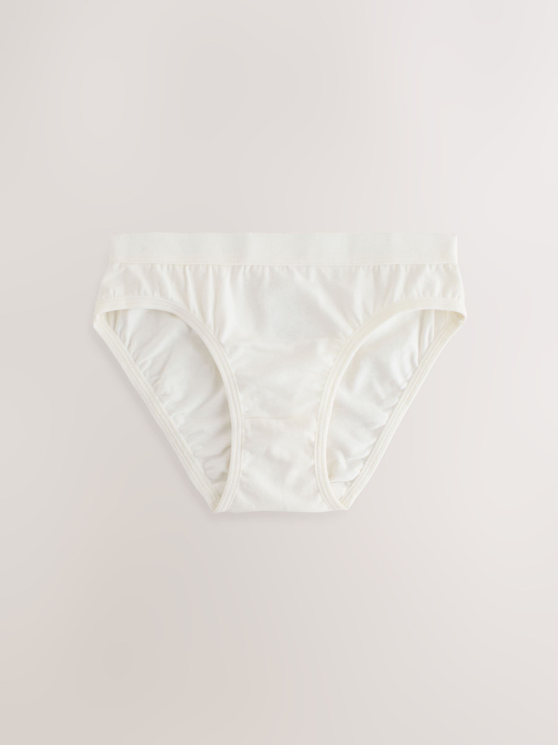 Wit/roze - Bikinislip met ditsy-print, set van 5 (5-16jaar)