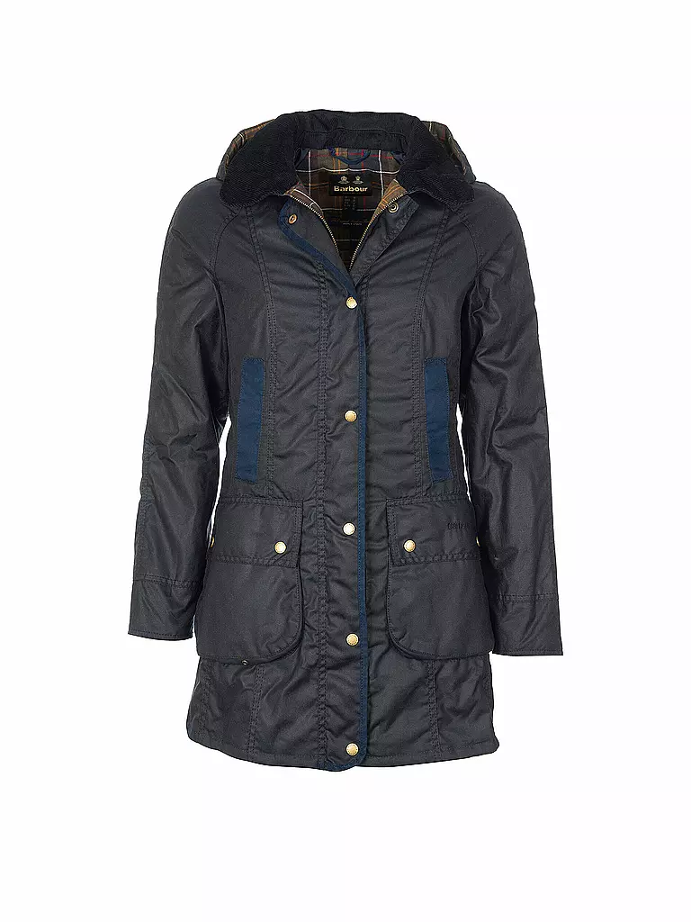 BARBOUR Parka BOWER WAX dunkelblau