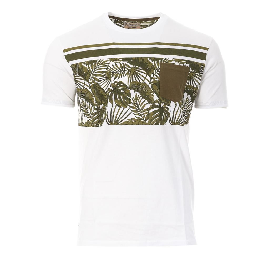 RMS26 T-shirt Blanc/Kaki Homme RMS26 Jungle
