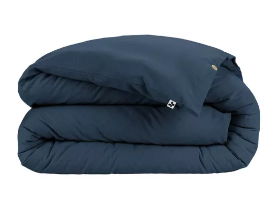 HEDDA - Housse de Couette 260x240cm Flanelle de Coton Coloris Nuit