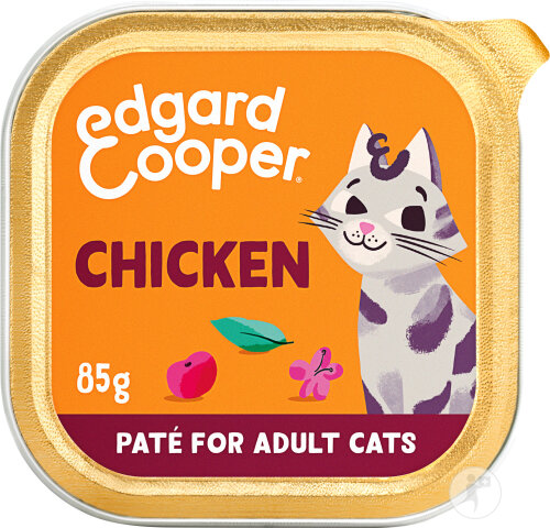 Edgard & Cooper Barquette Pâté Pour Chats Adultes Poulet Frais 85g