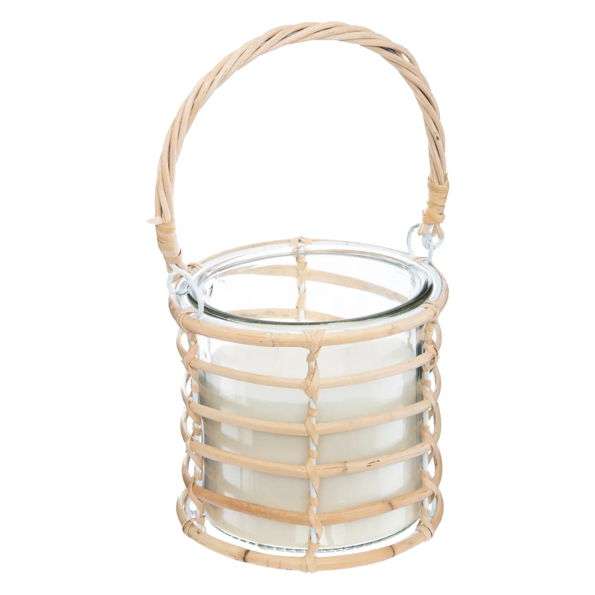 Atmosphera, Createur D'Interieur Atmosphera Bougie Parfumée Citron Vert Rotin - 430 g Beige