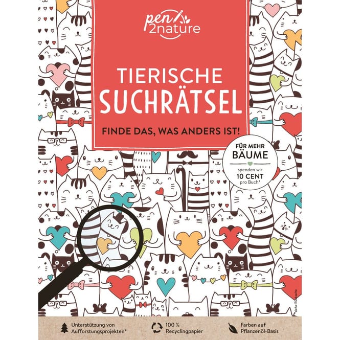 Tierische Suchrätsel - Finde das, was anders ist!