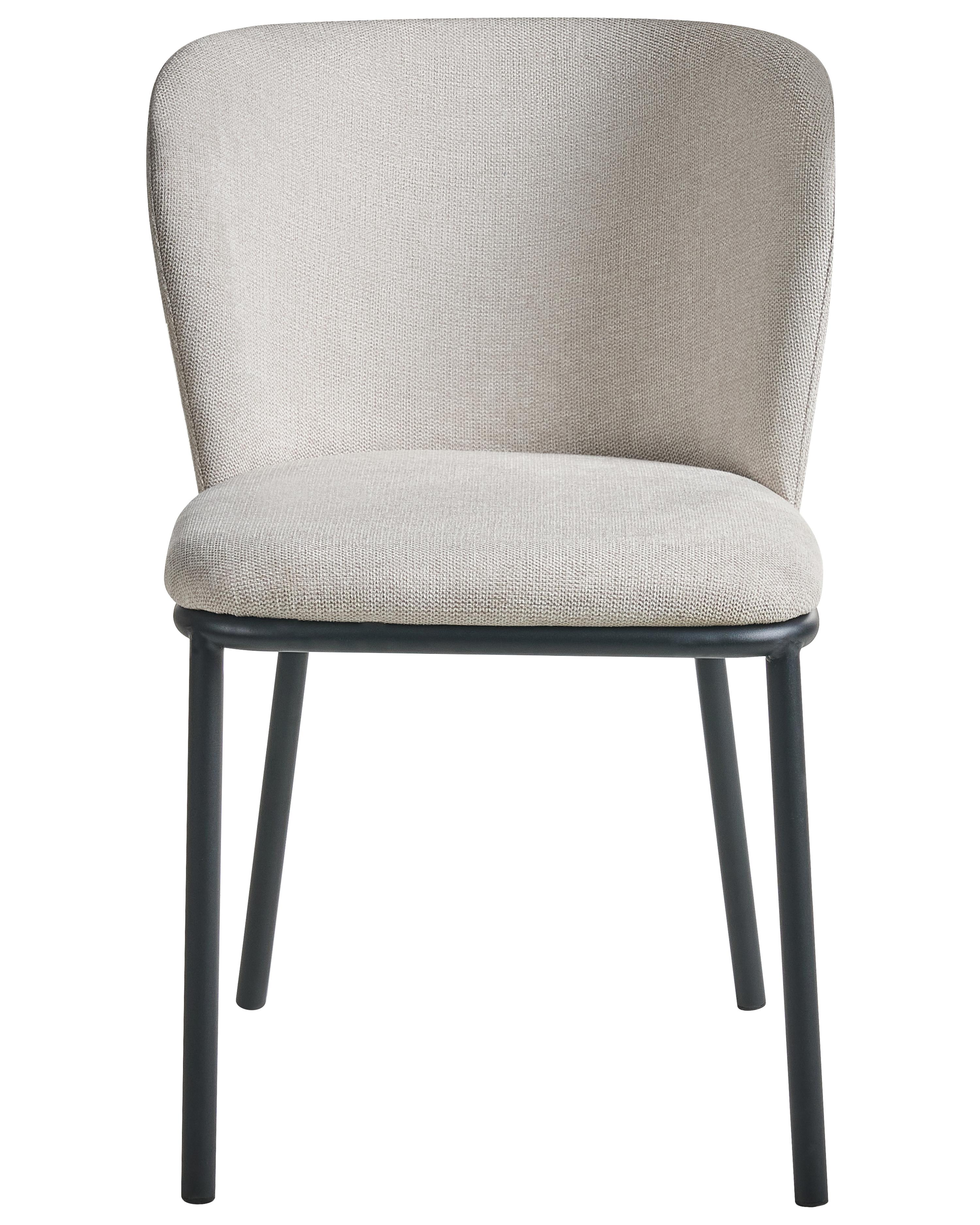 Set van 2 eetkamerstoelen ARTESIA Stof Lichtbeige