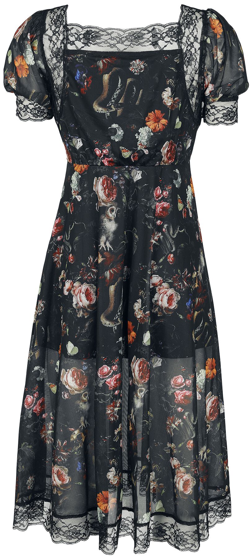 Robe Mi-Longue Imprimée Night Garden | Jawbreaker Robe mi-longue