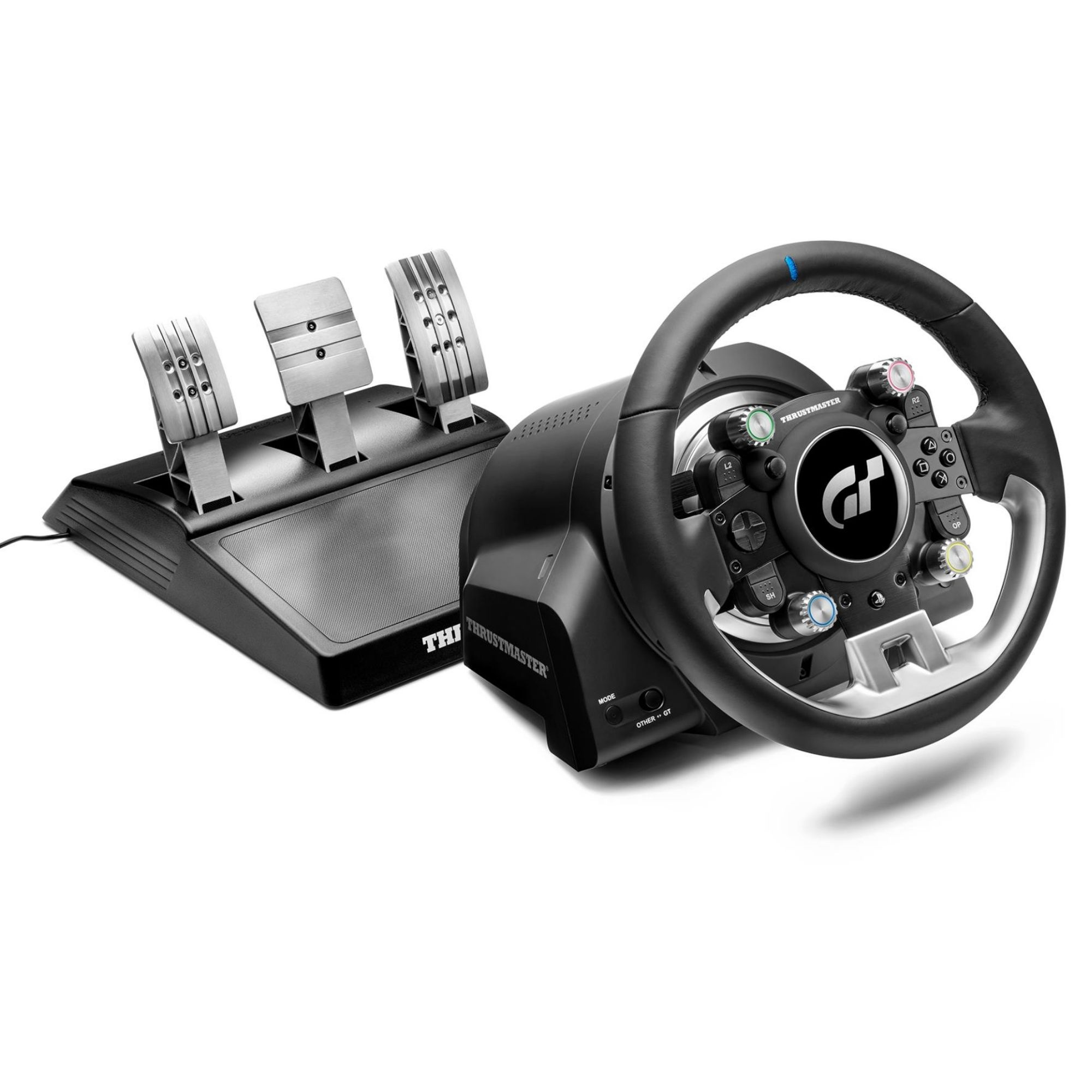 Thrustmaster T-GT II, volant sous licence officielle PlayStation 5 et Gran Turismo, avec un pédalier 3 pédales (compatible PS4, PC)