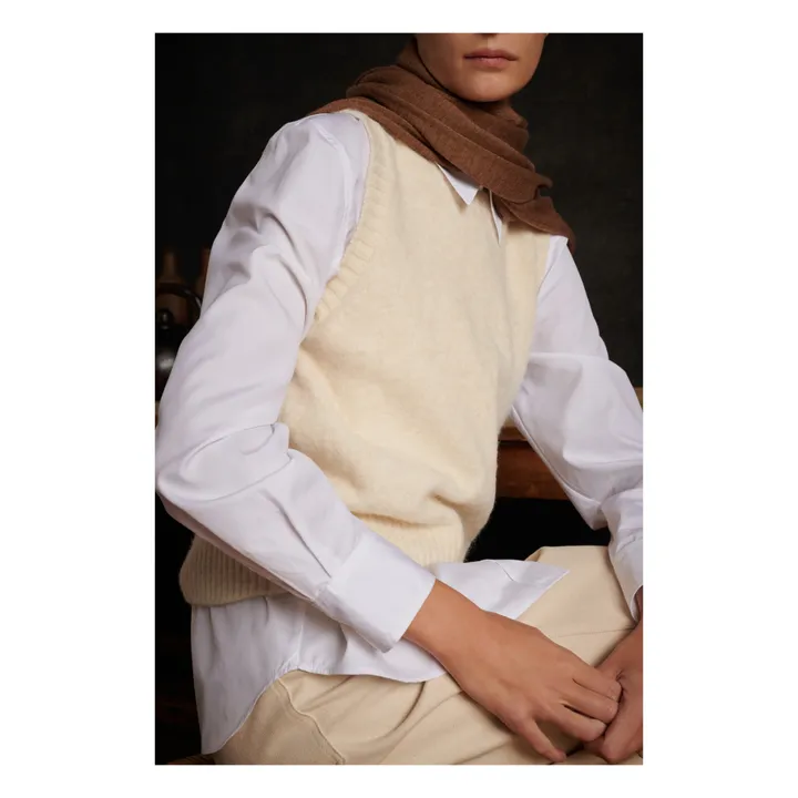 Soeur Pull Sans Manches Namaste | Ecru