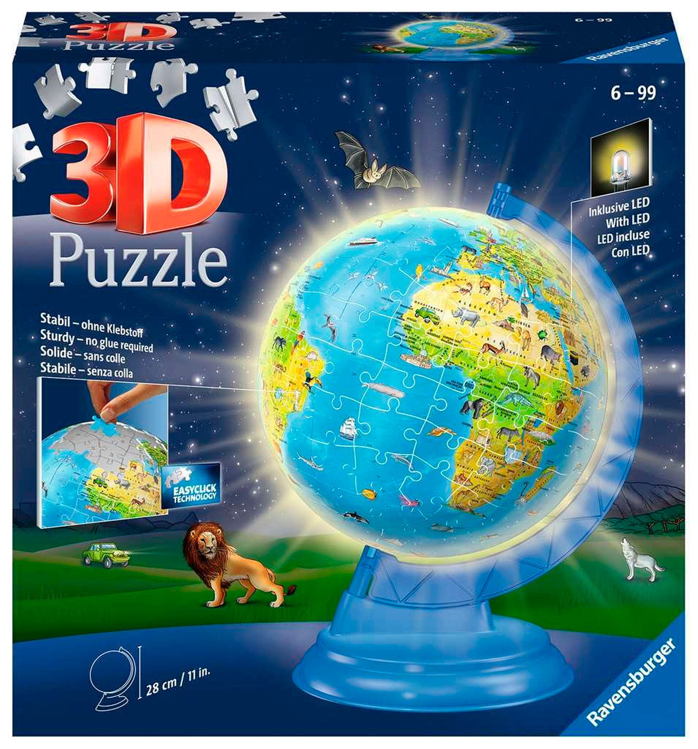 Ravensburger Kinderglobus mit Licht deutsch