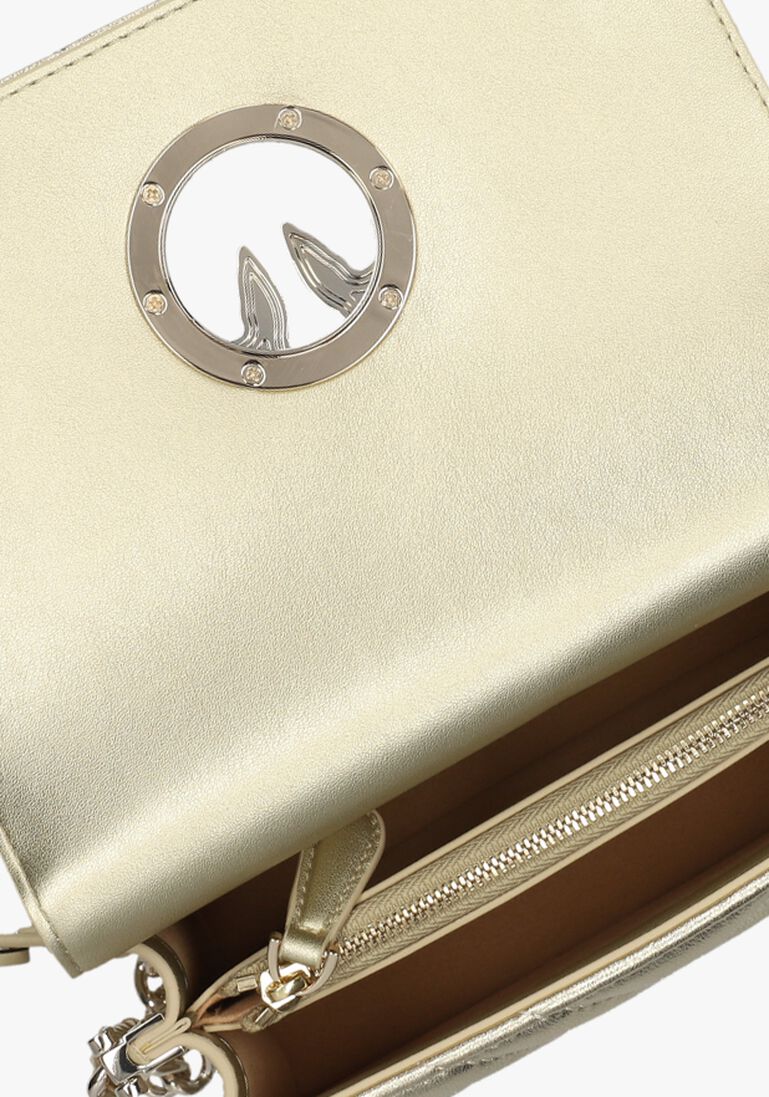 PINKO gouden pinko schoudertas love click mini metal