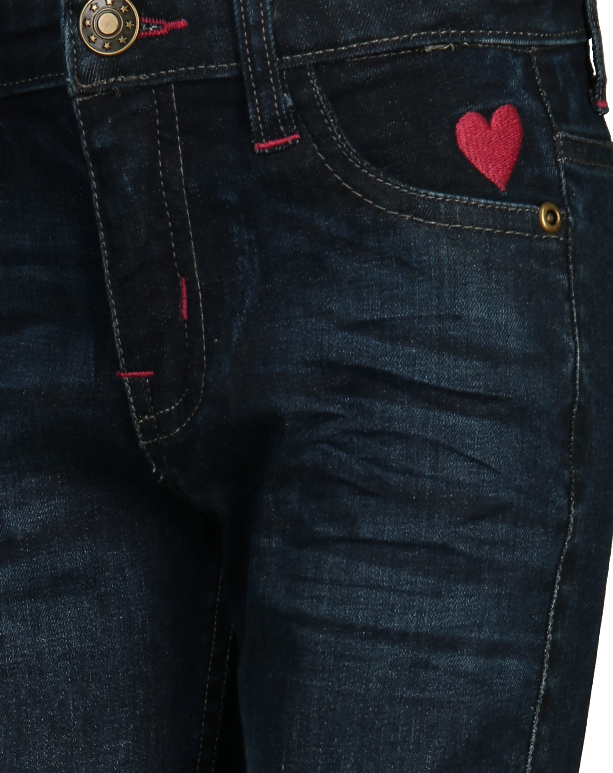 Jeans-Hose PINKES HERZ Skinny Fit in dunkelblau