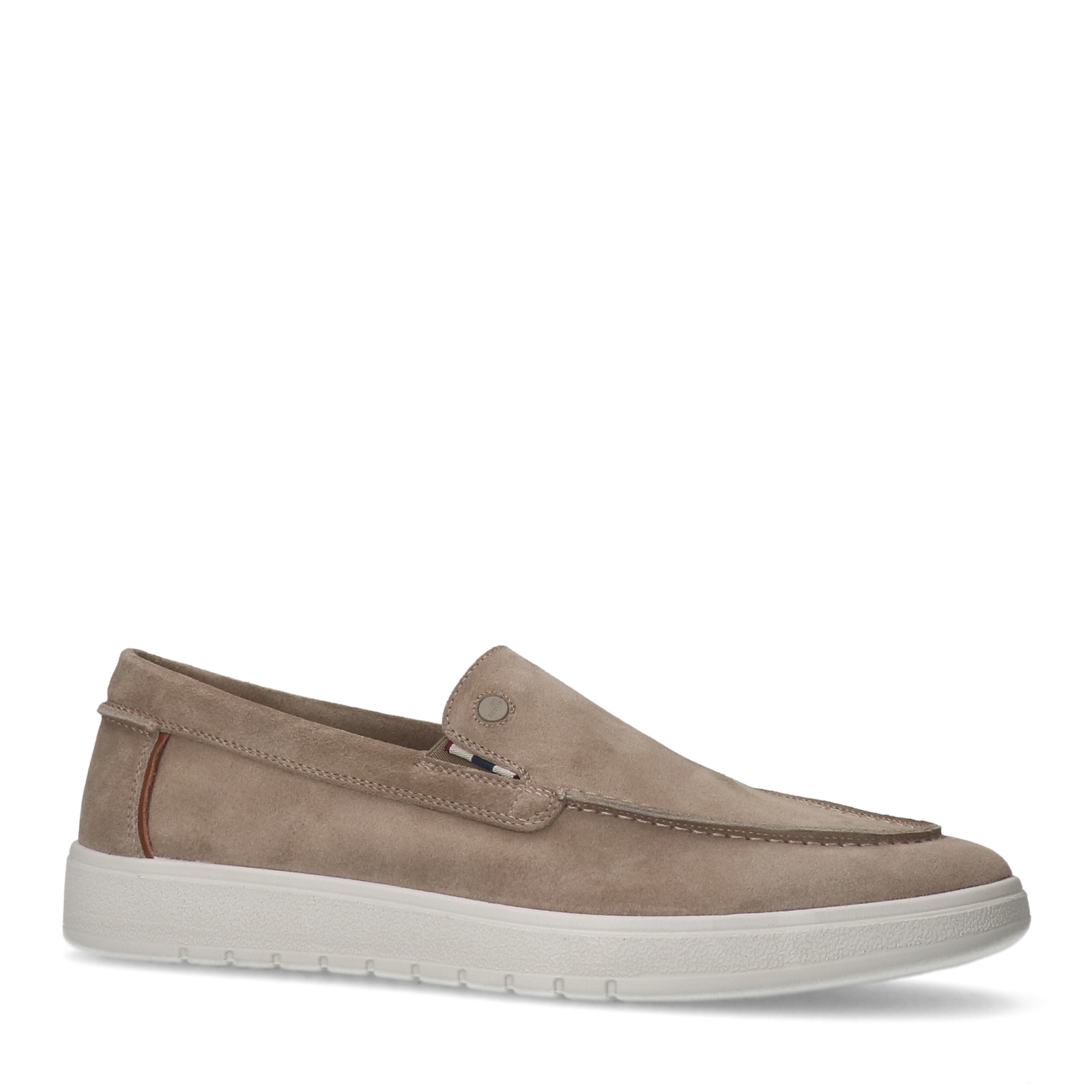 Beige suède loafers