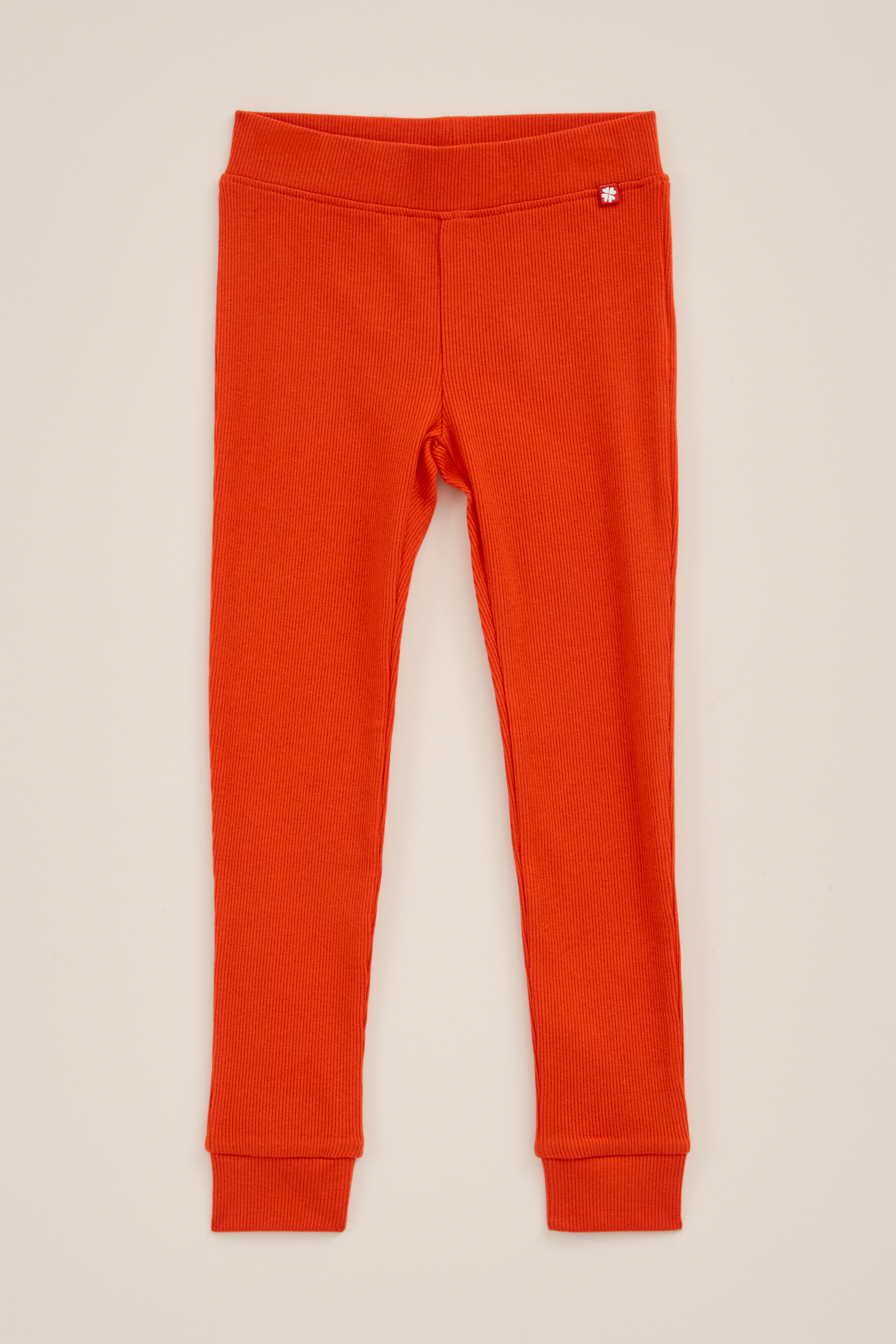 Meisjes legging met ribstructuur WE Fashion Feloranje