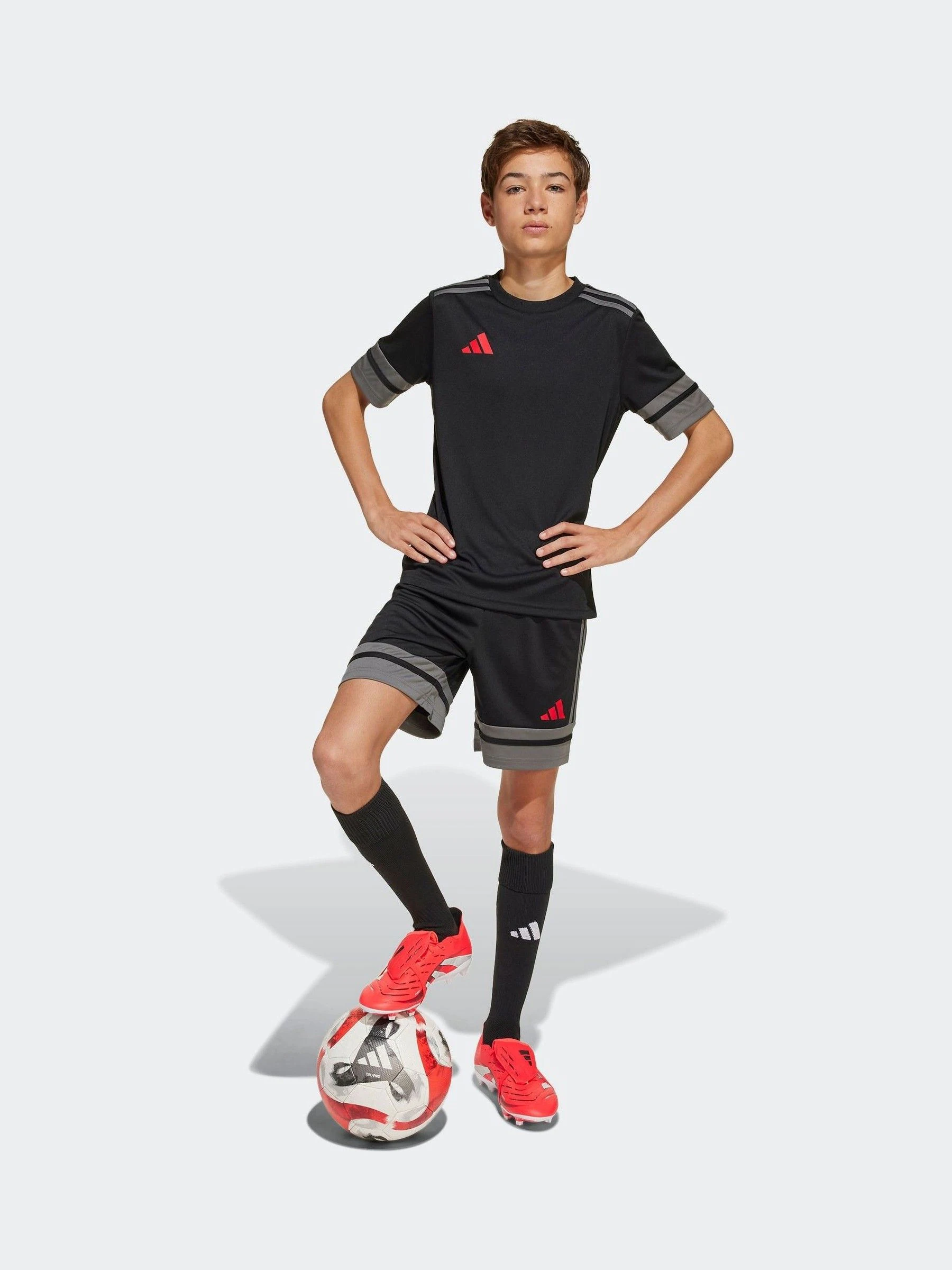 Zwart/chroom - adidas Squadra 25 kindershorts