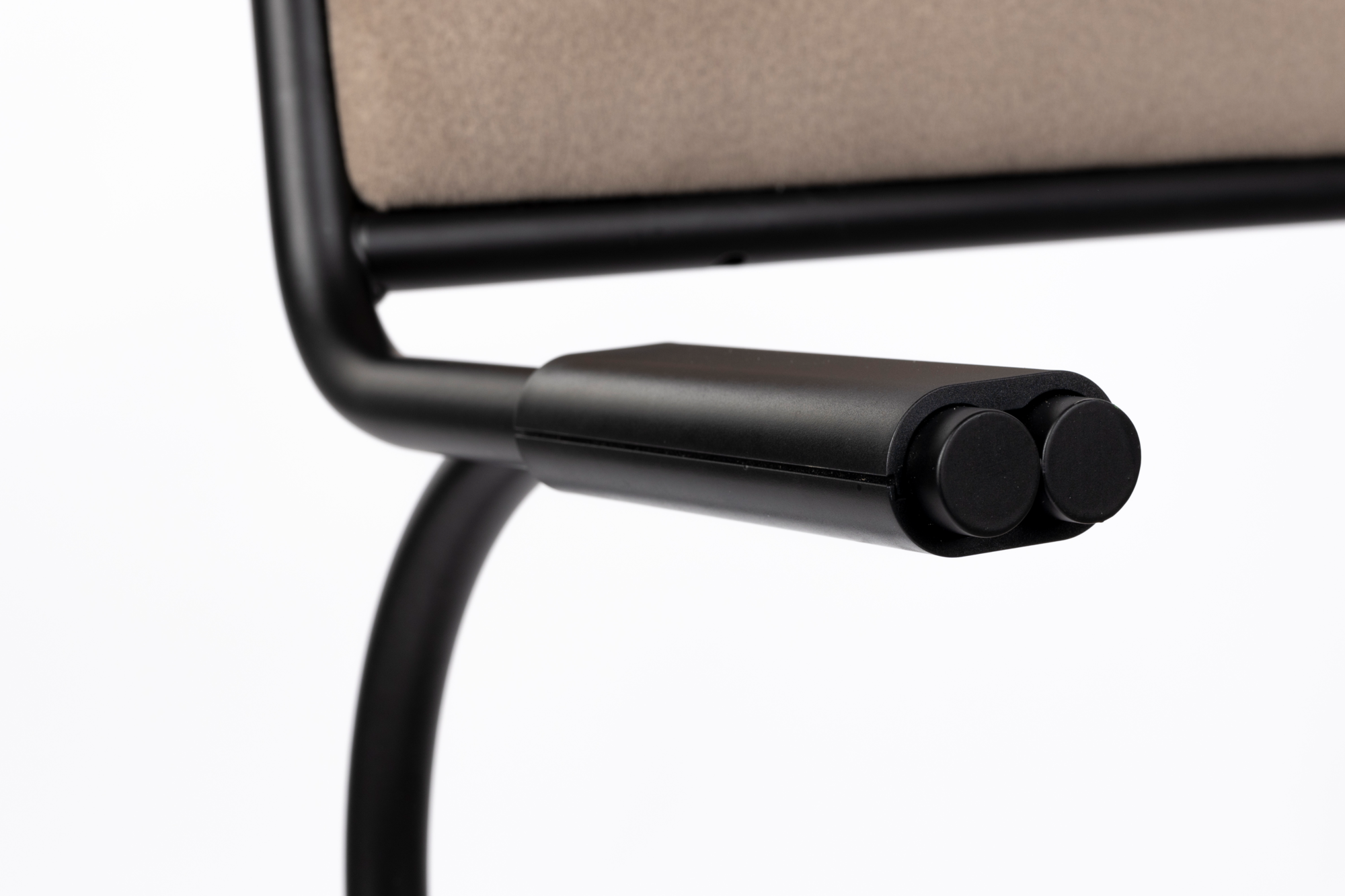 CHAIR ALBA BLACK / BEIGE