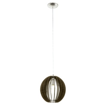 EGLO hanglamp Cossano bruin Ø30 cm