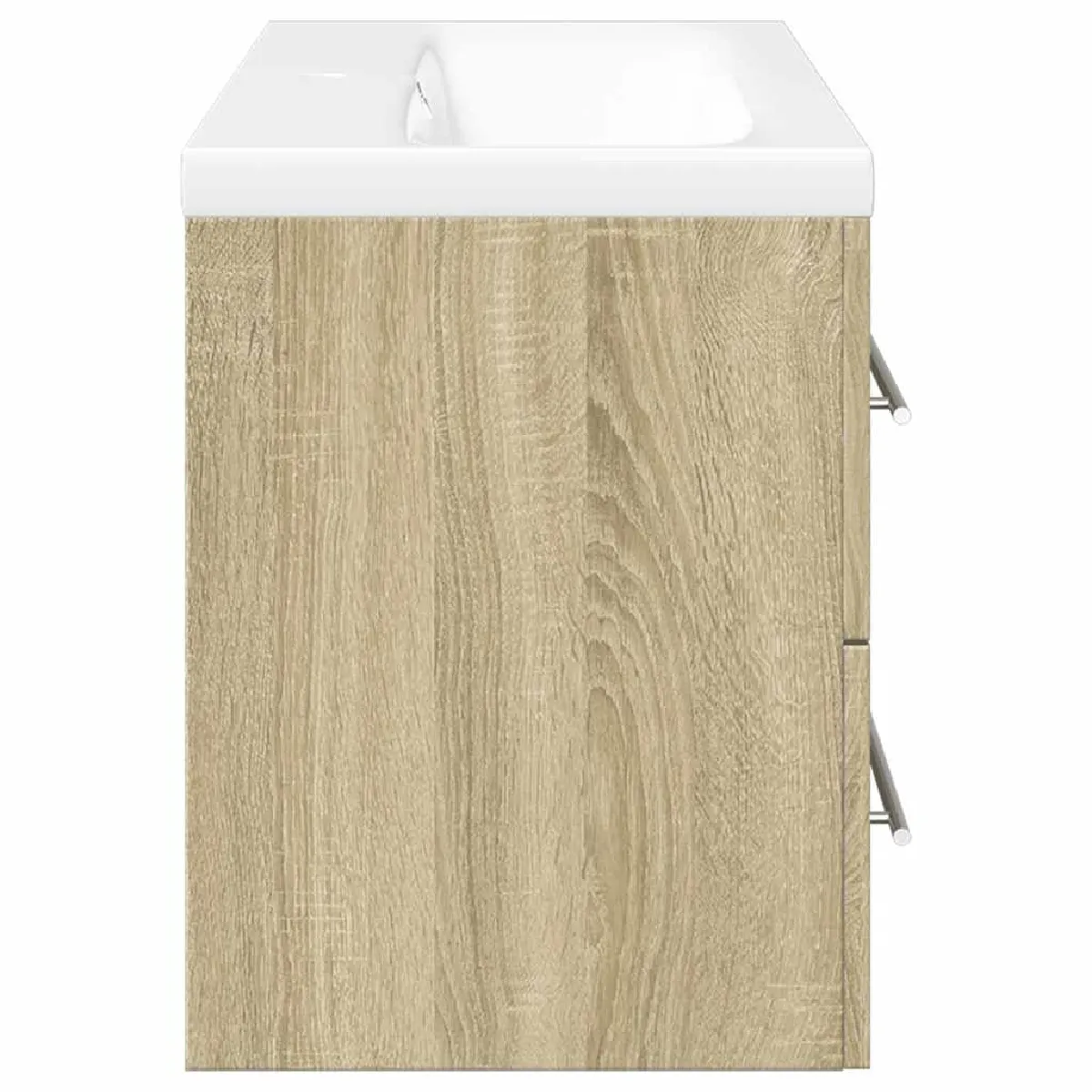 vidaXL Ensemble salle de bain 2 pcs chêne sonoma