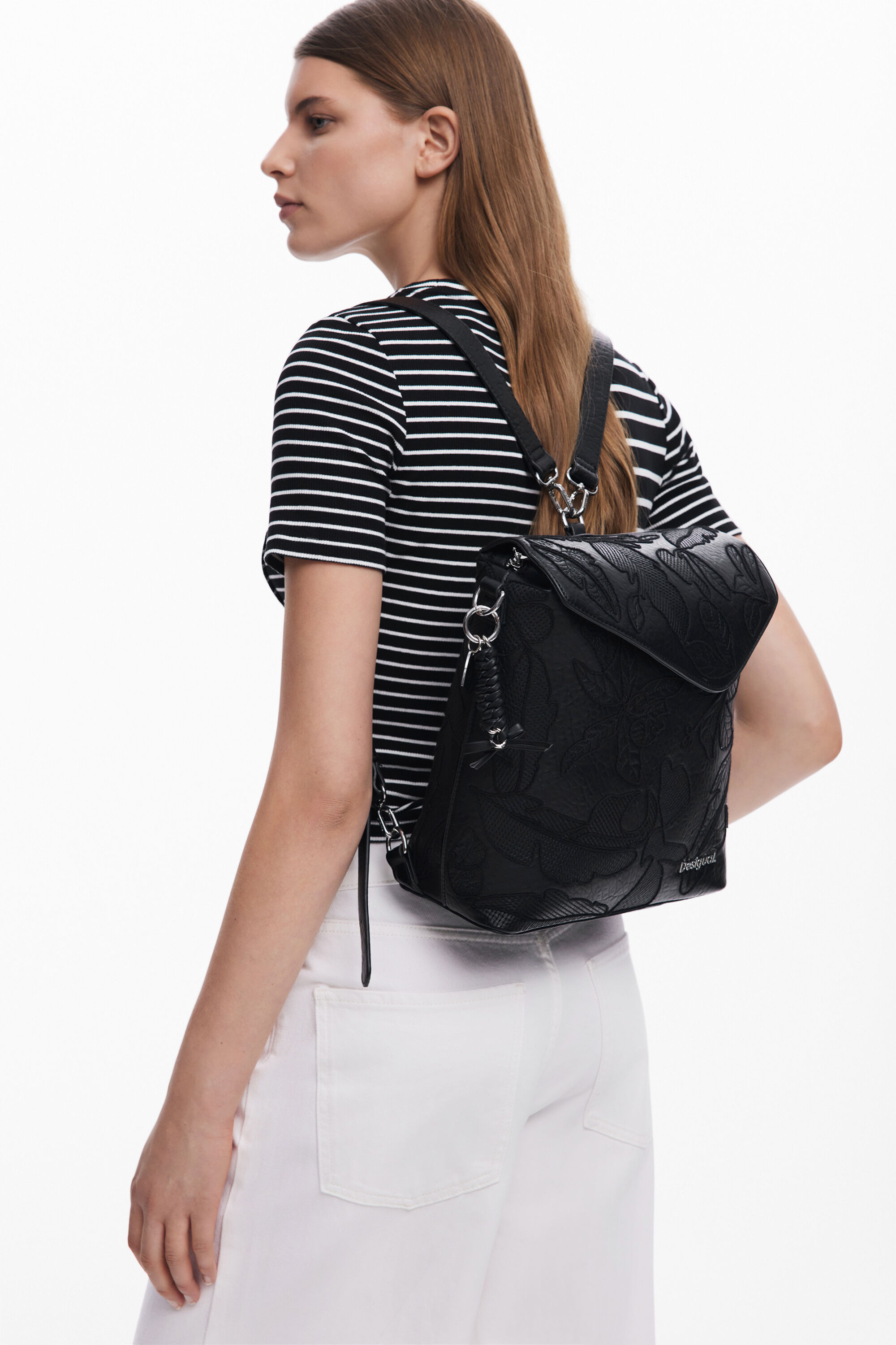 Mochila bordados 2en1