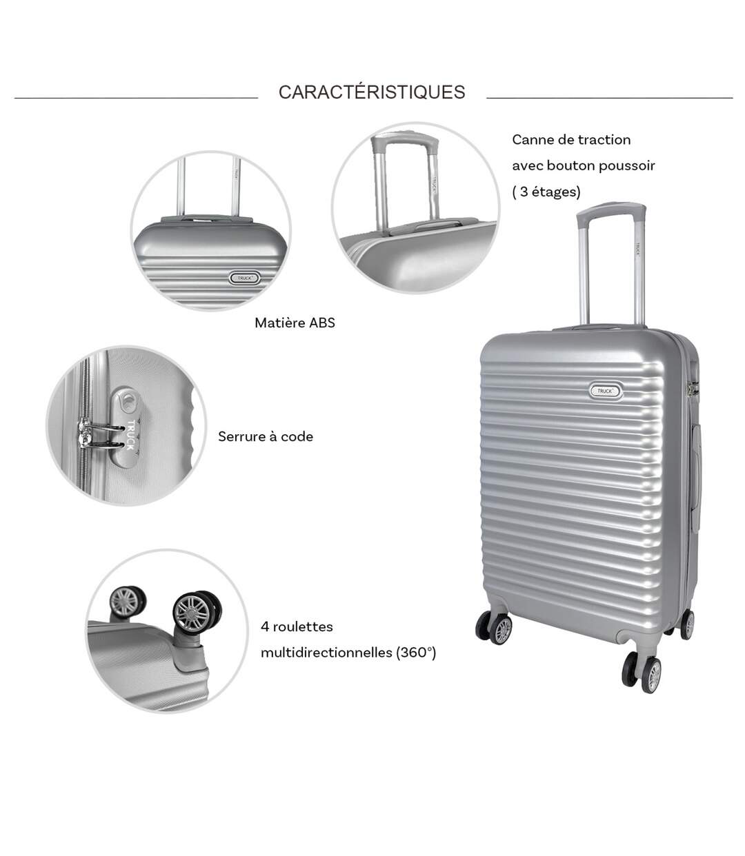 Set de 3 valises Truck - tr10394