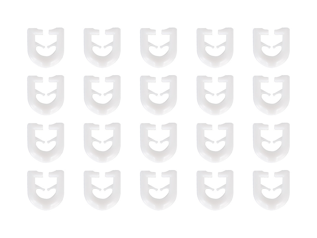 Obelink T glijder gordijnhaakjes (20 stuks) - white