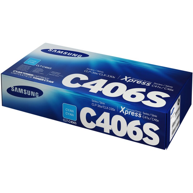 Samsung CLT-C406S Toner cyan authentique