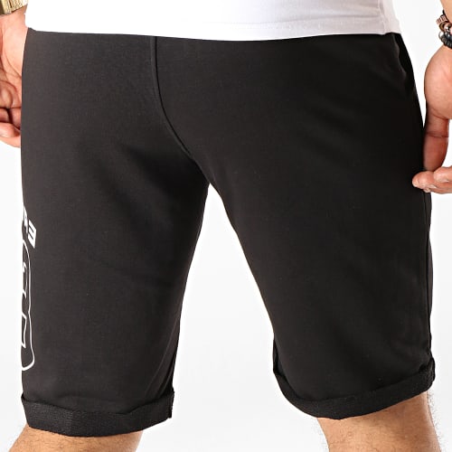 Short Jogging Dossard Noir Blanc