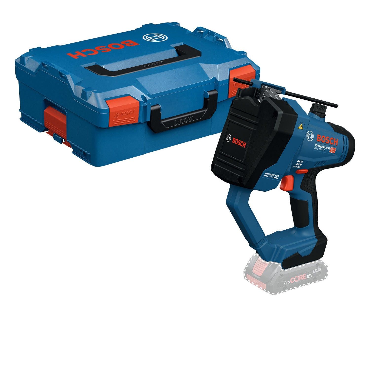 Bosch Professional GGC 18V-12 Accu draadeindknipper 18V Basic Body in L-Boxx - 06019M8001