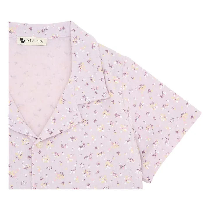 Risu Risu Pyjashort Rieur Coton Bio | Rose