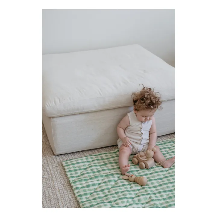 Soft Spot Couverture matelassée en coton bio 90x110 cm | Edamame