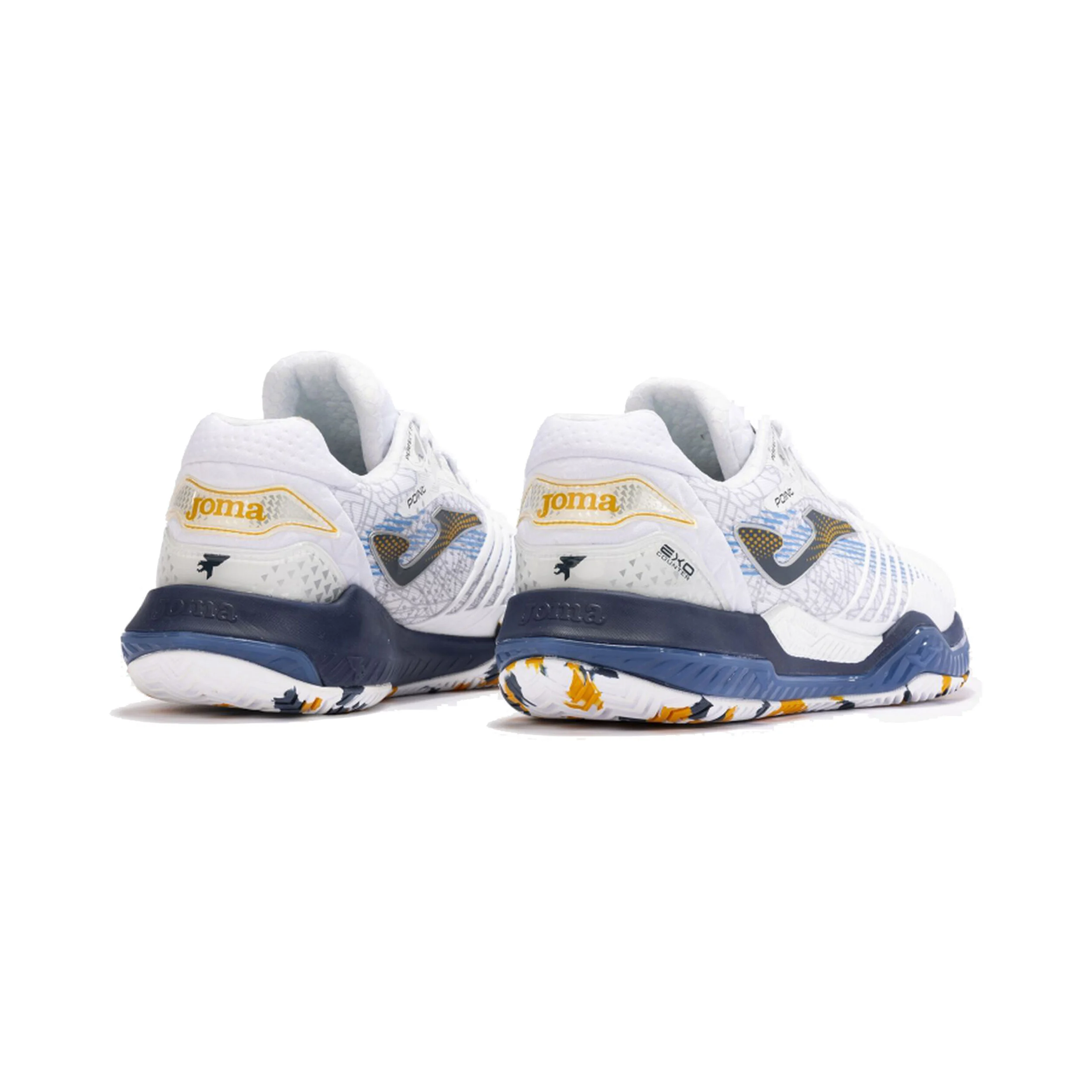 Joma Point Chaussure Terre Battue Hommes - Blanc , Bleu Foncé