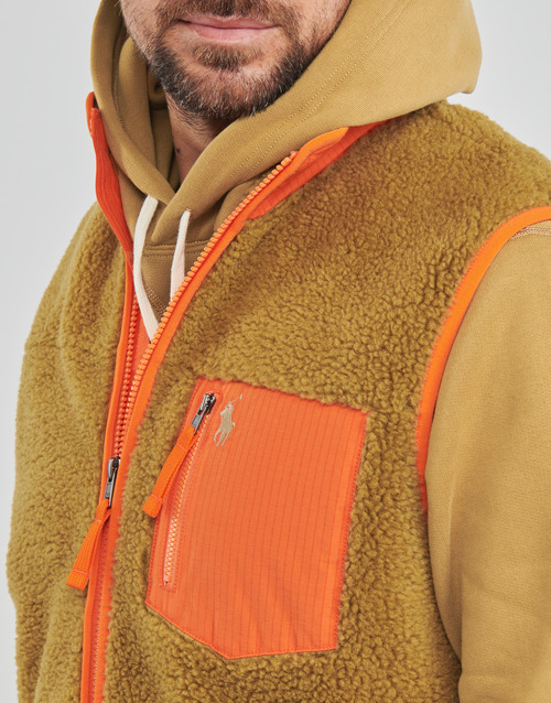 Polo Ralph Lauren - FZVESTM7-SLEEVELESS-FULL ZIP Camel / Naranja