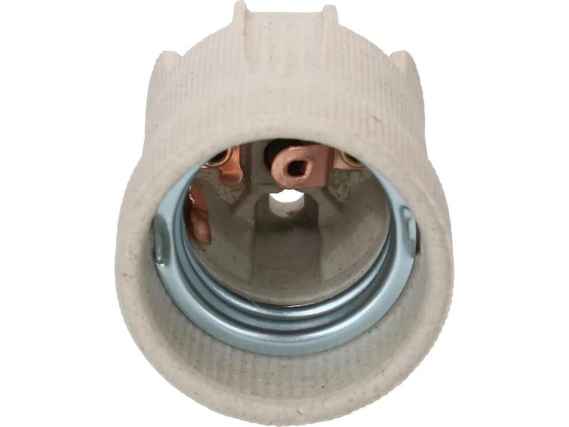 Max Hauri Lampenfassung E27 5kV, M4 Durchgangslöcher Lampenfassung aus Keramik für E27 Leuchtmittel