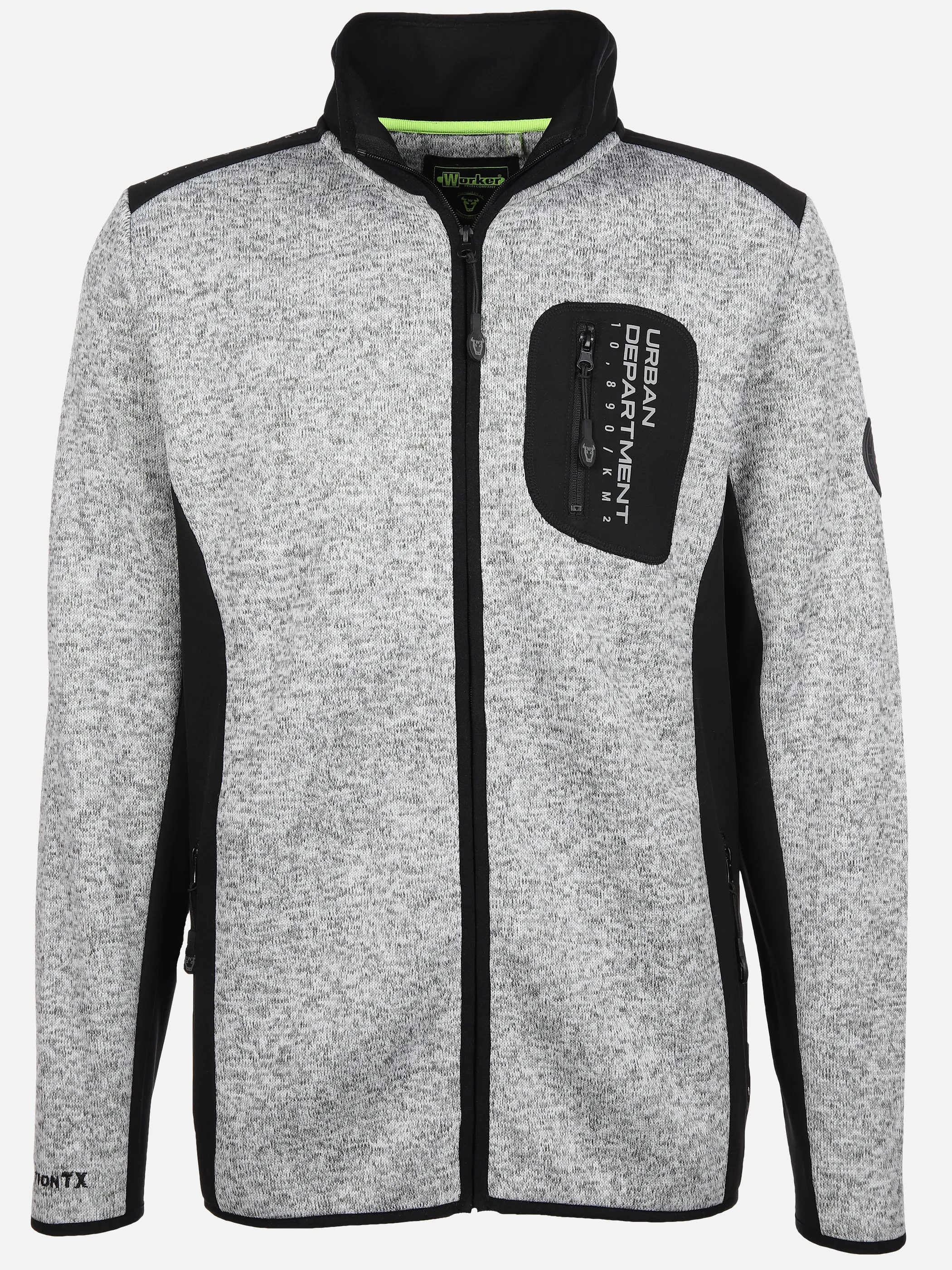 Herren Strickfleecejacke
