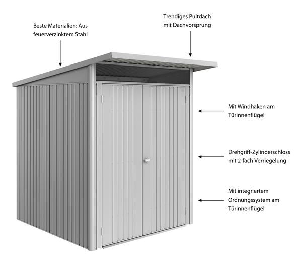 Biohort Metallgerätehaus AvantGarde ECO A1,