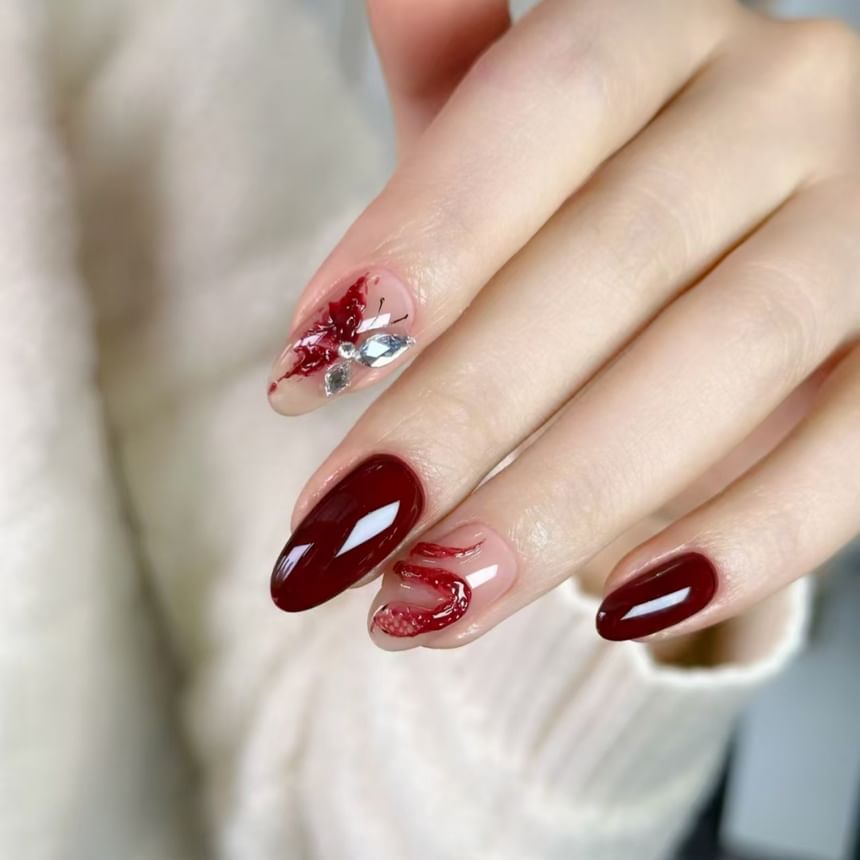 eovda - Snake Butterfly Press On Nail (Various Designs)