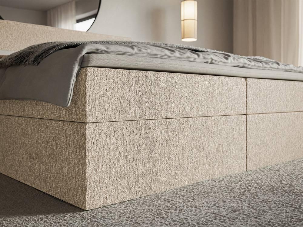 NADUVI Collection Boxspring Esmay chenille - opbergvak+topper 140x200