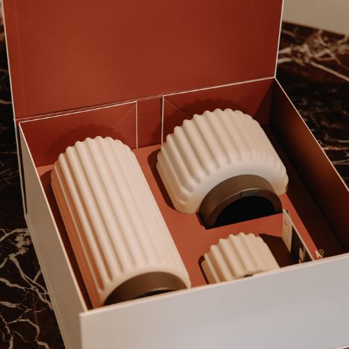 Geschenkset Dentelles Luxe Mini, Tall & Wide Terra