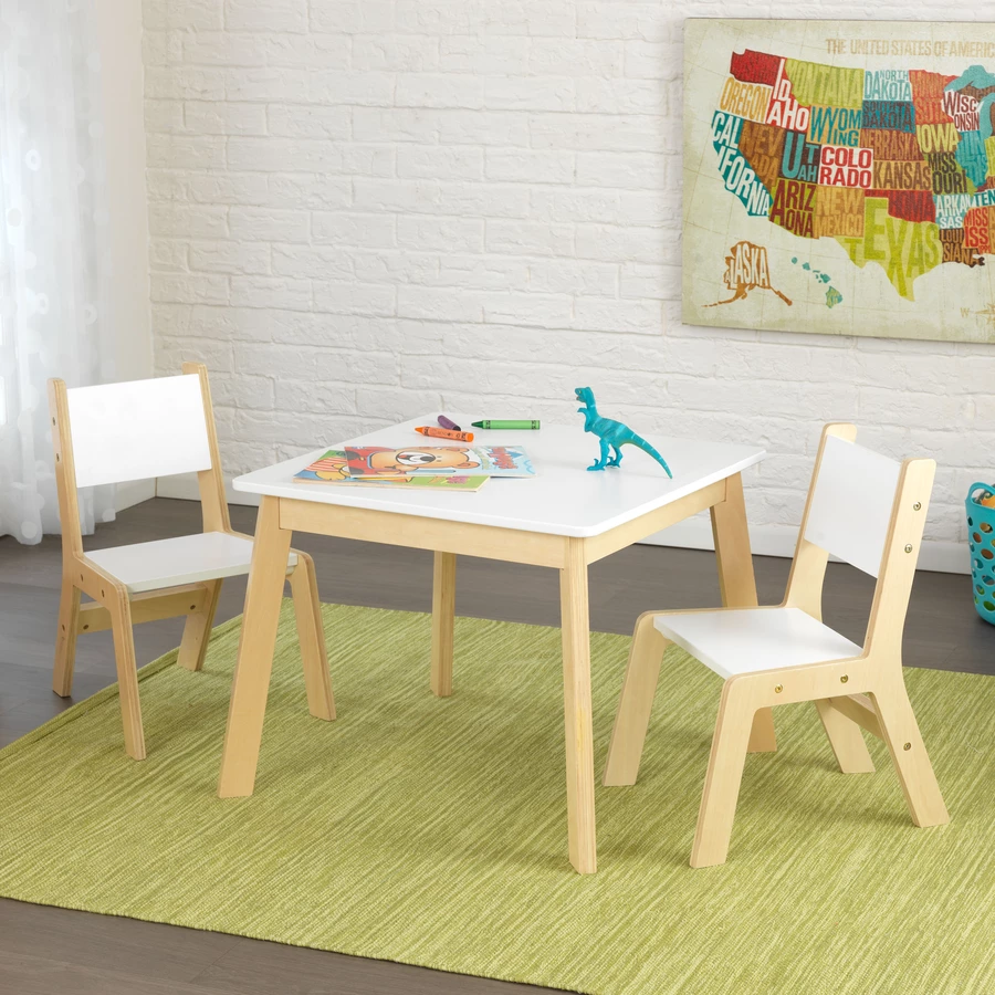 KidKraft® Moderner Tisch mit 2 Stühlen