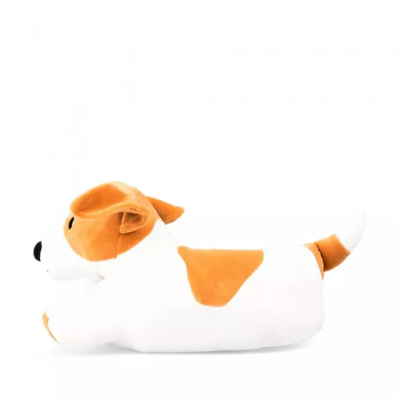 Chaussons peluche chien BEIGE MERRY SCOTT