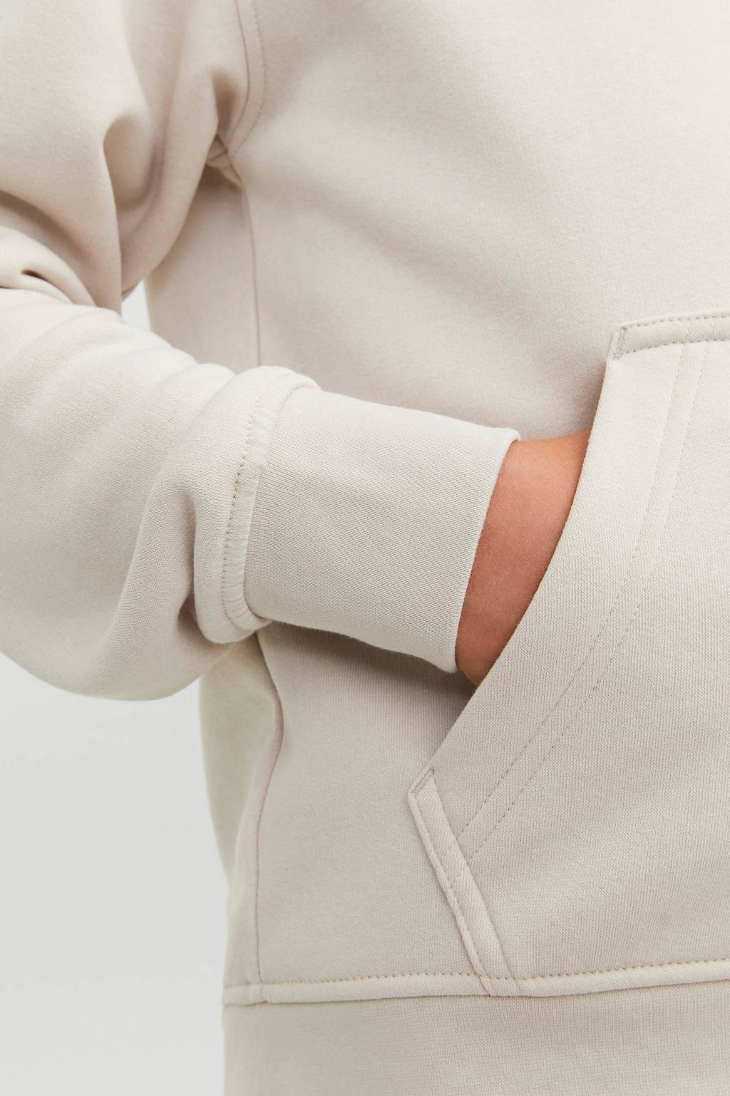 JACK & JONES hoodie JORVESTERBRO met tekst offwhite