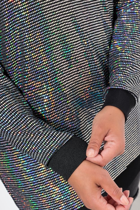 Hoodie, Regenbogen-Pailletten, Kapuze