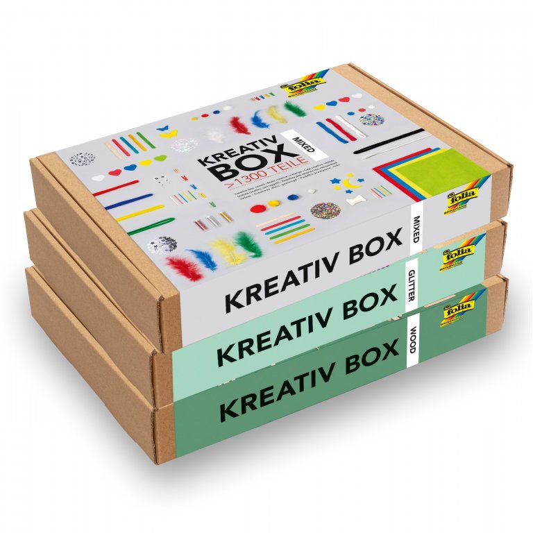 Kreativ Box mit div. Bastelmaterialien