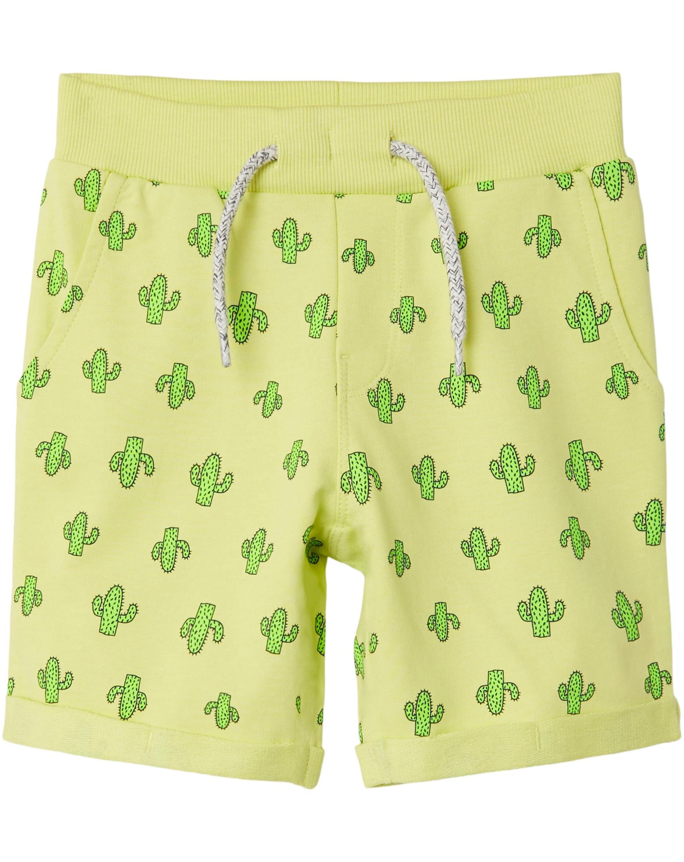 Sweat-Shorts NMMVERMO CACTUS in sunny lime