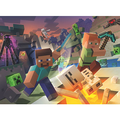 Minecraft Monster puslespil - 100 brikker