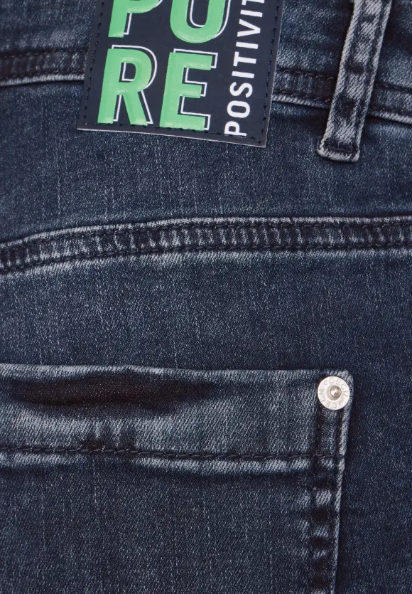 Loose Fit Jeans - dark blue washed