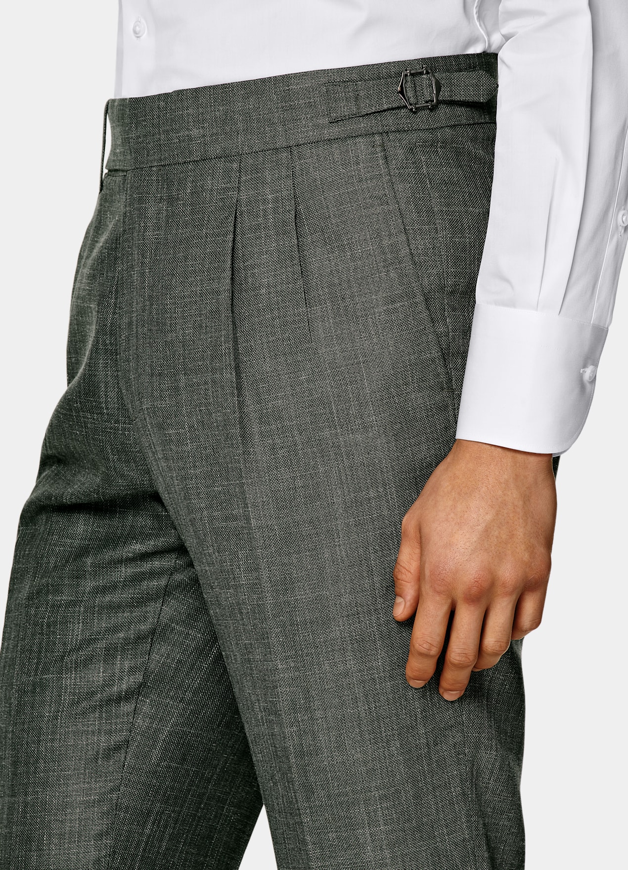 Costume Havana coupe Tailored vert foncé