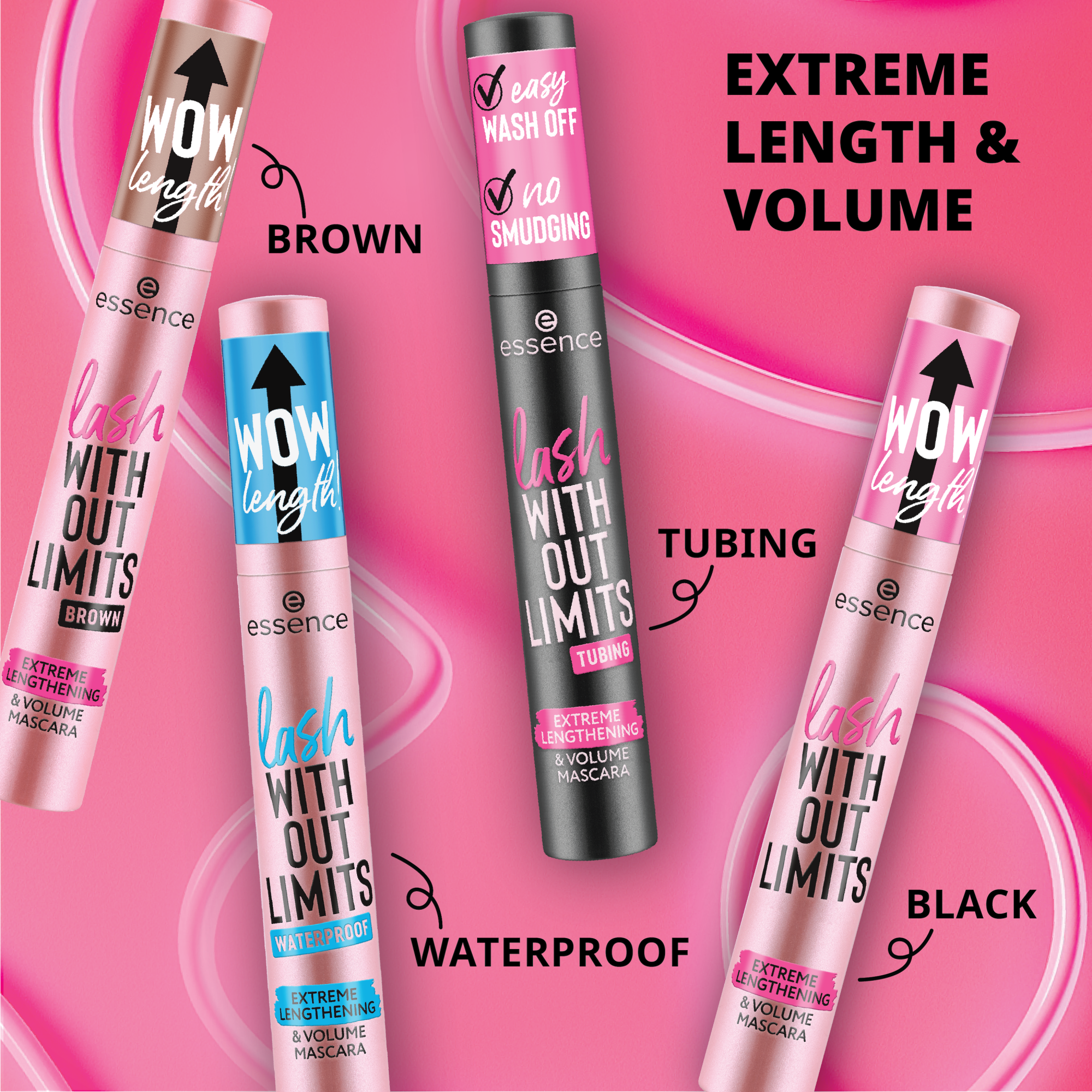 lash WITHOUT LIMITS TUBING Extreme Lengthening & Volume Mascara