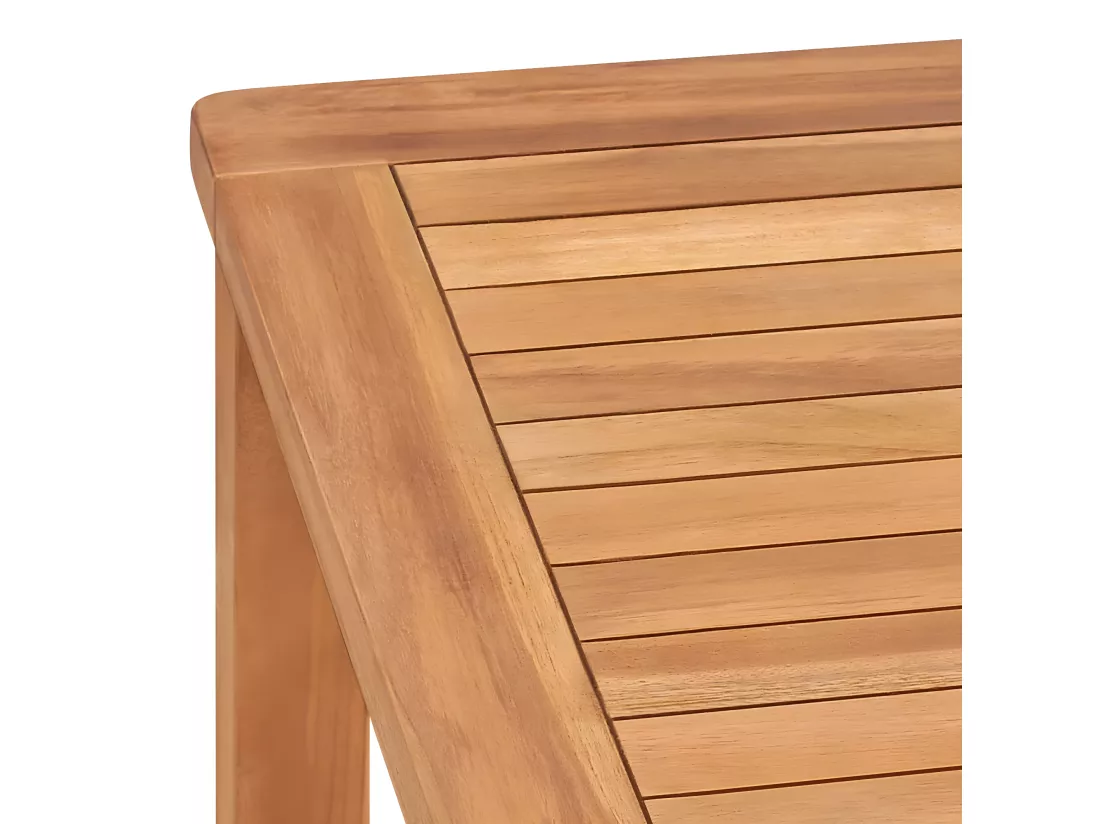Prolenta Premium - Table à dîner de jardin 140x80x77 cm Bois de teck solide