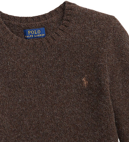 Polo Ralph Lauren Bluse - Uld - Brun m. Lapper