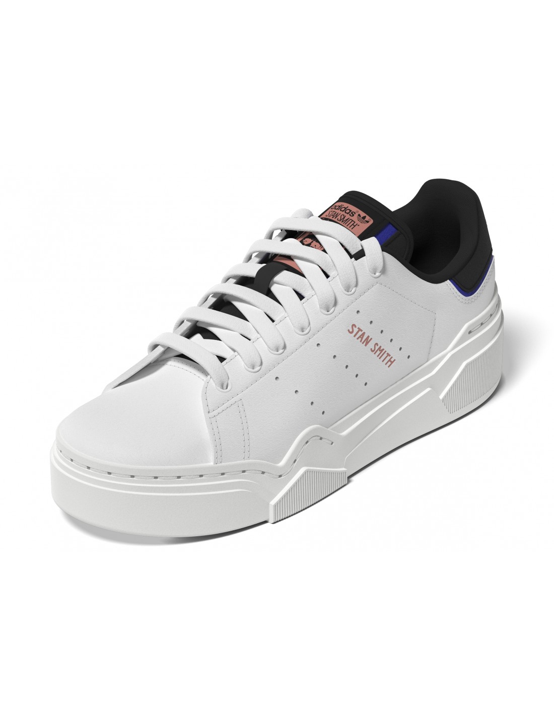 adidas sneaker compensées femme stan smith bonega 2b blanc